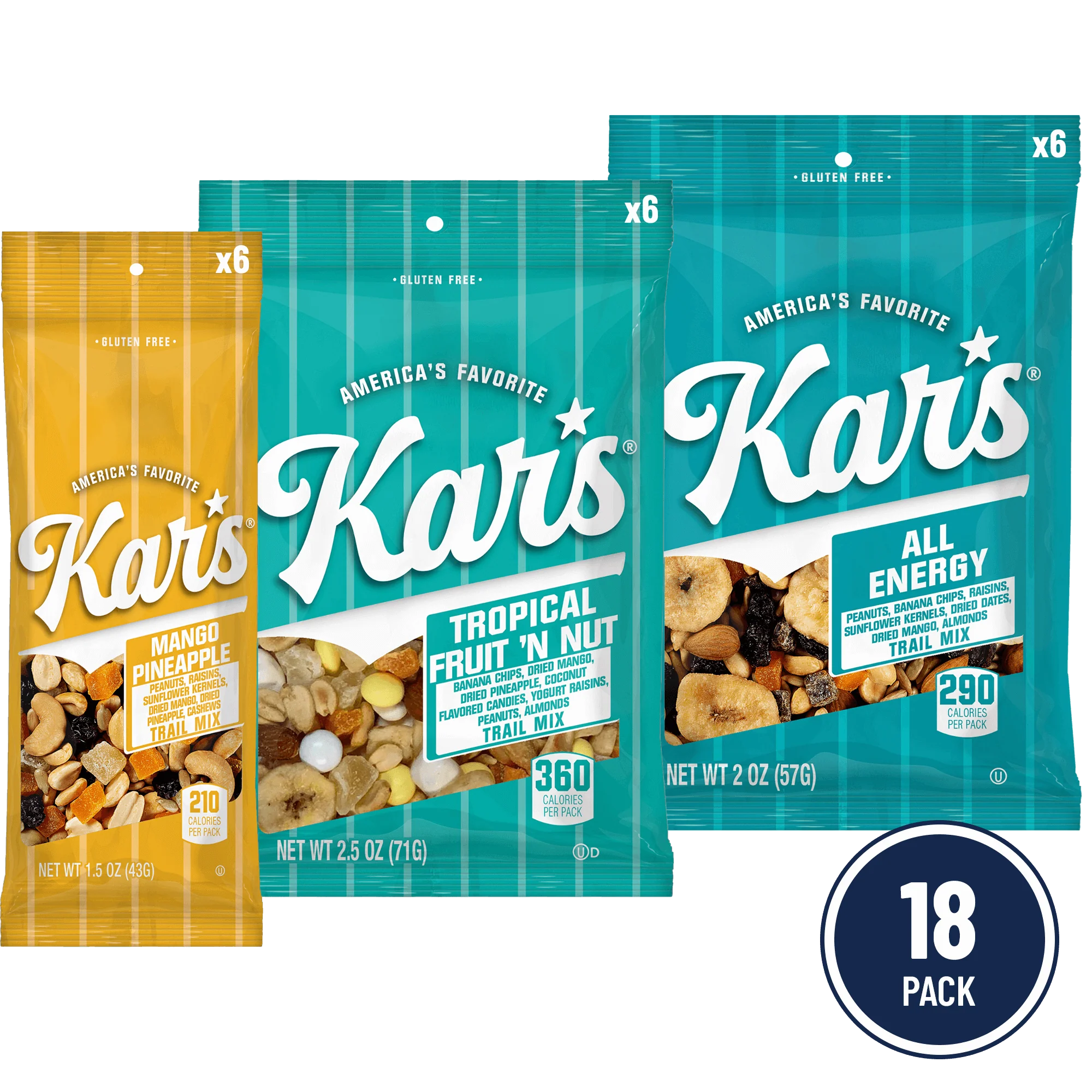 Kar's Nuts - Tropical Grab & Go Variety Pack