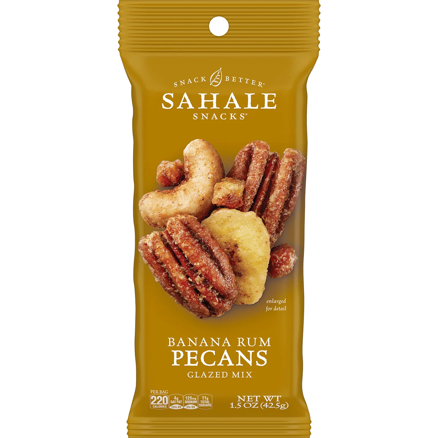 Banana Rum Pecans Glazed Mix Nut Blend - 1.5 oz. Pouch