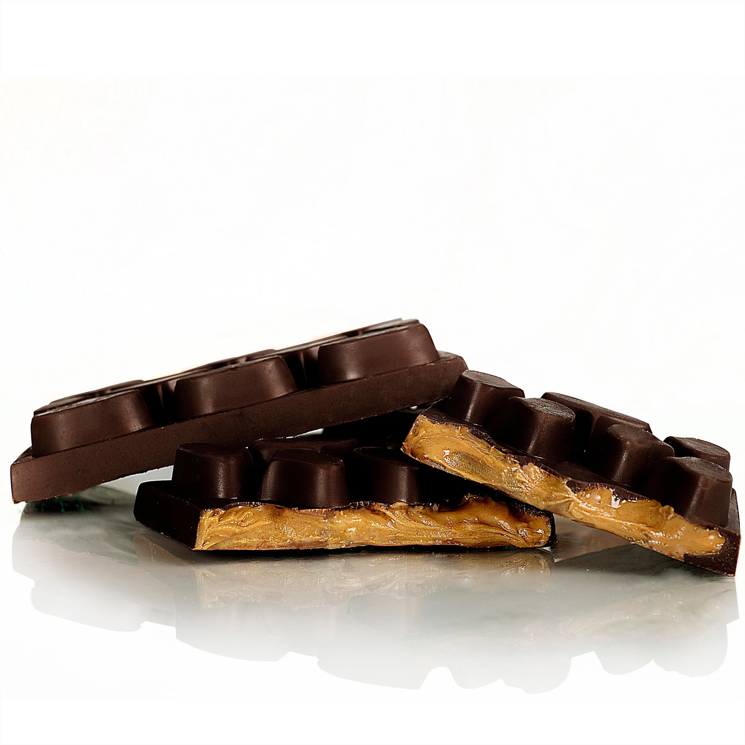 Sanders Candy - Dark Chocolate Peanut Butter Block - Image 2