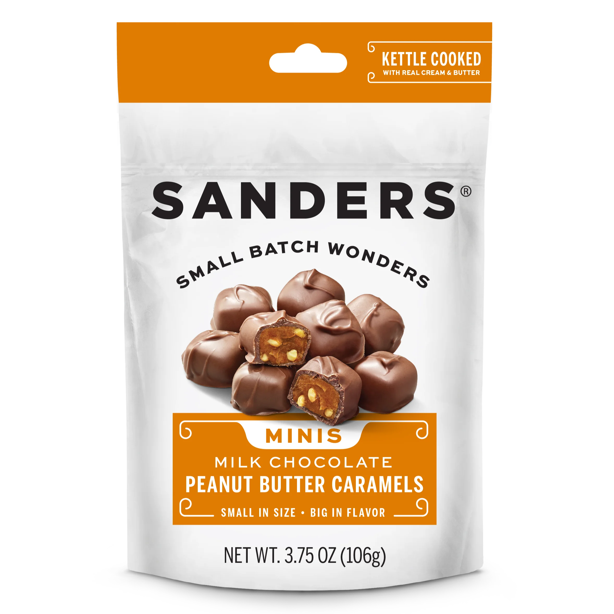 Sanders Candy - Milk Chocolate Crunchy Peanut Butter Caramels Minis
