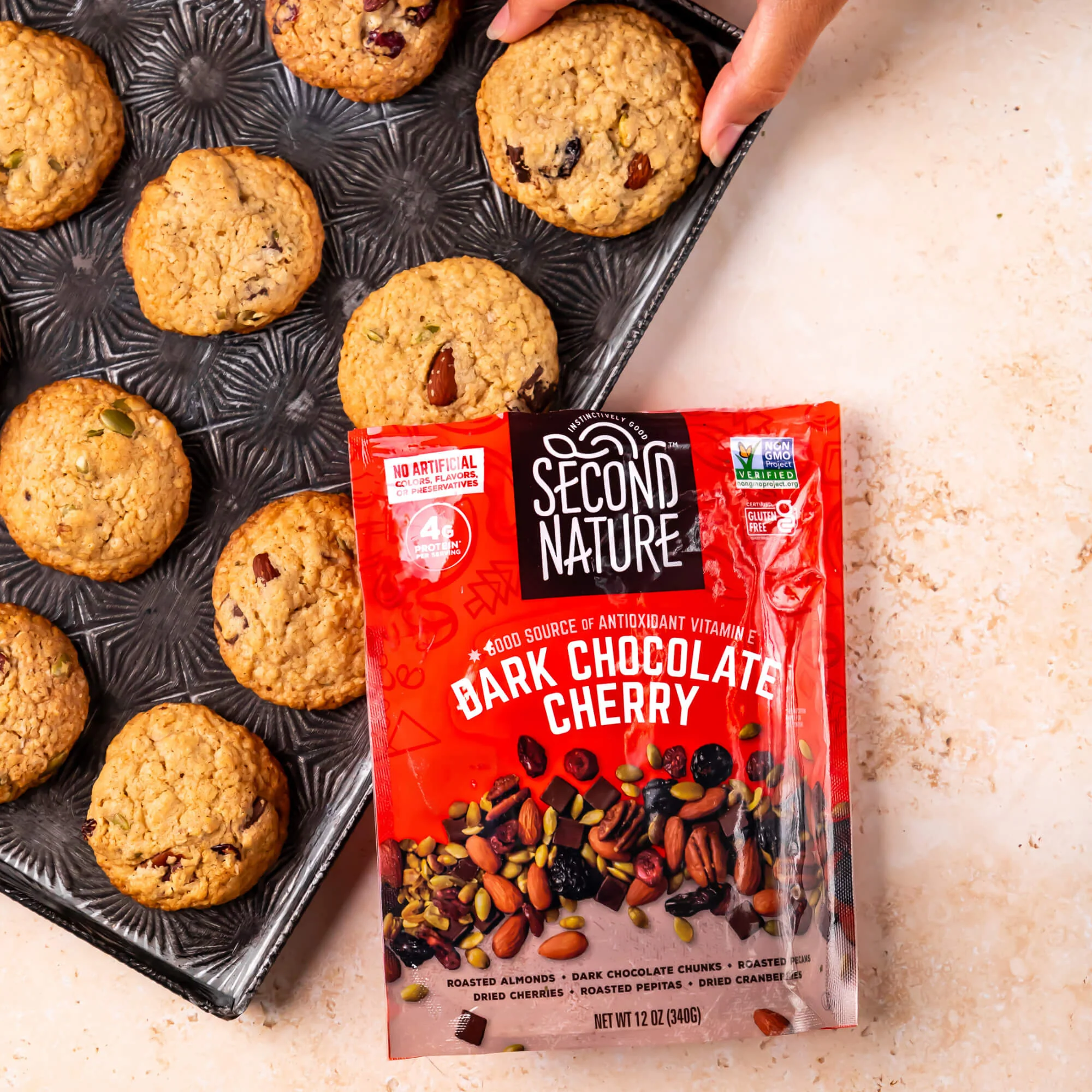 Second Nature Snacks - Dark Chocolate Cherry Mix - 12 oz. - Image 4