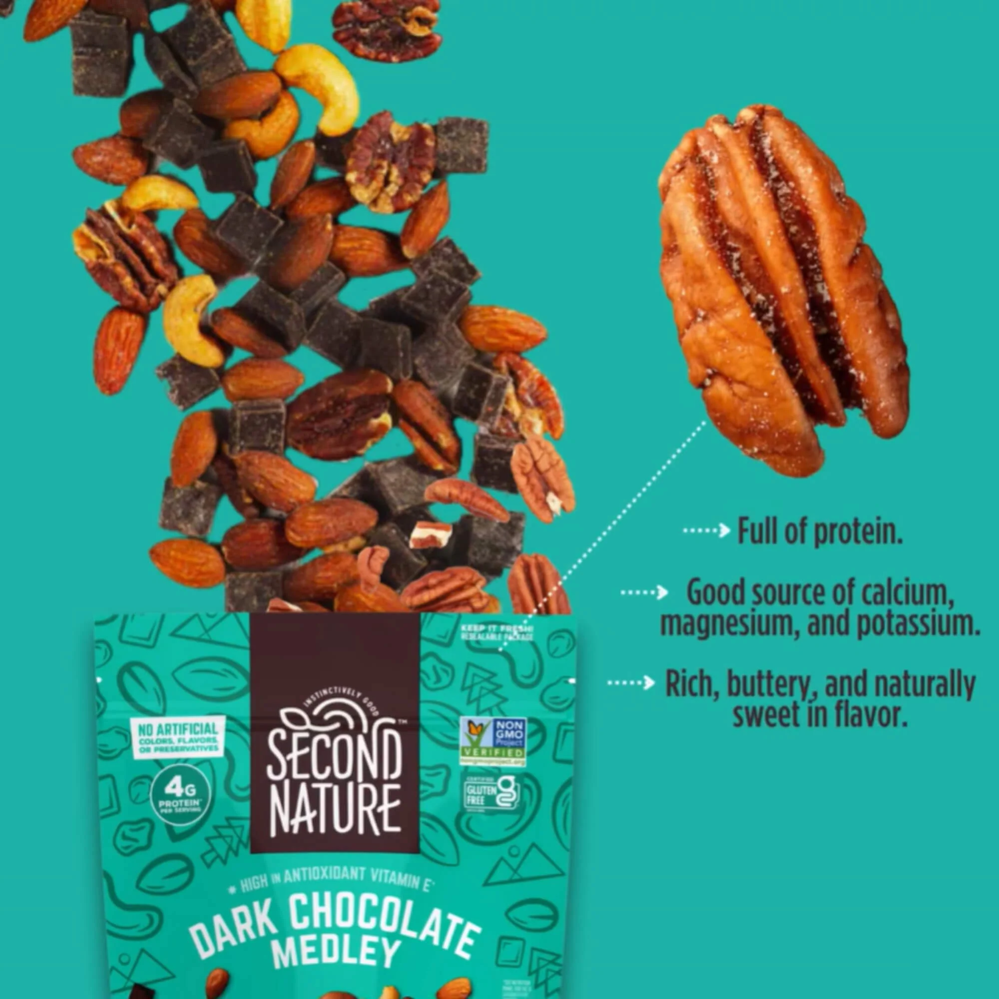 Second Nature Snacks - Dark Chocolate Medley - 26 oz. - Image 3