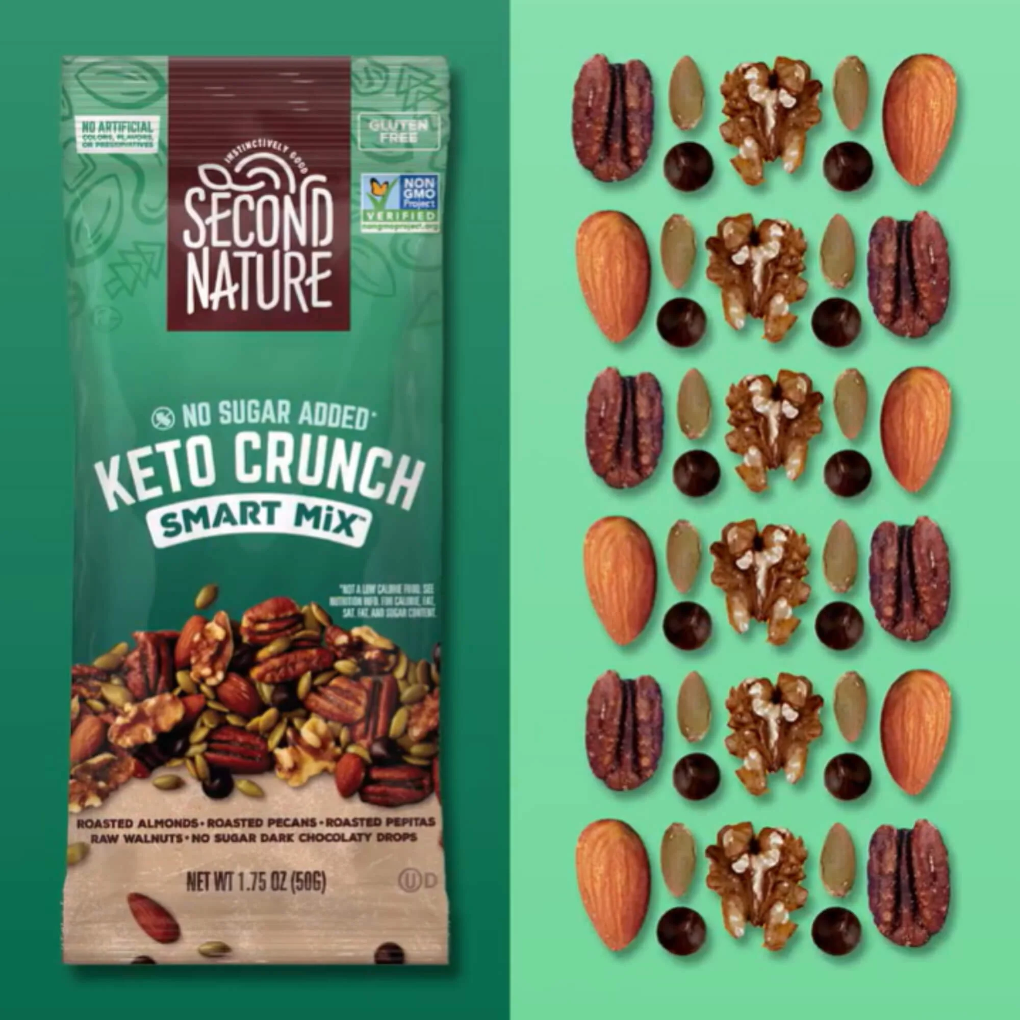 Second Nature Snacks - Keto Crunch Smart Mix - 12 ct. 1.75 oz. - Image 3
